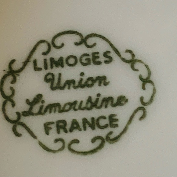 Vintage Limoges Union Limousine France White Cream Soup Cups 3 - Picture 7 of 12